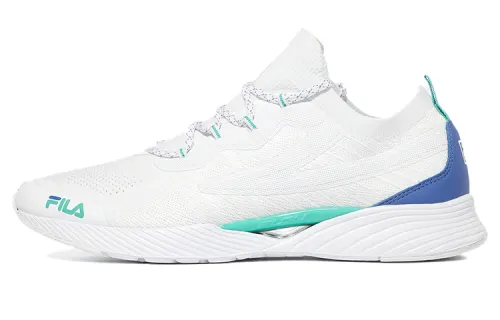 FILA RGB Fle Low top Running Shoes Unisex White Green Blue Korean Style