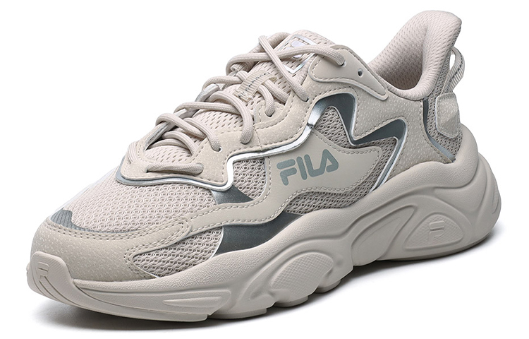 Женские кроссовки Fila FUSION Mars 1 TPU (коричнево-серебристые) — фото 2
