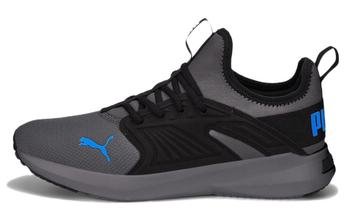 PUMA Softride Fabric Cushioning Slip Resistant Abrasion Resistant Low top Running Shoes Men's Gray Blue
