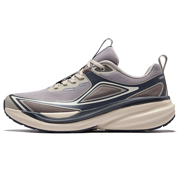 Erke Vertical 1.0 Running Shoes Men’s Low Top Warm Mist Gray Carbon Gray