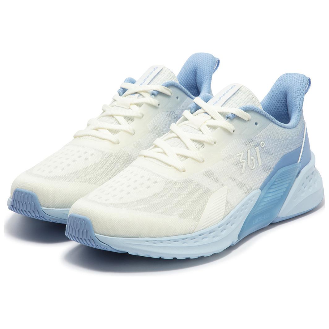 361° Cushioning Slip Resistant Abrasion Resistant Low top Casual Running Shoes Men’s White Blue