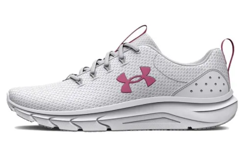 Under Armour Phade RN 2 Clean/Simple Textile, Mesh Low top Running Shoes Women's White Pink