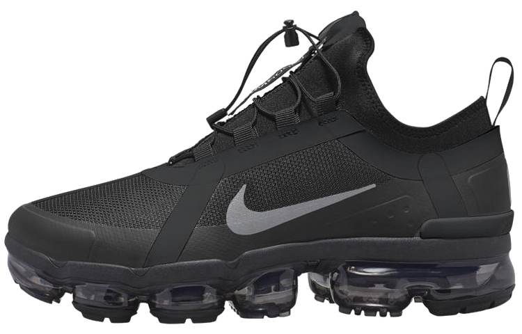 Nike VaporMax 2019 Sports Low-top Air Cushion Running Shoes Women's Black and White