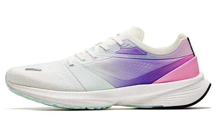 ANTA Winding Running Shoes Women’s Low Top Ivory White/Cool Green/Lotus Pink
