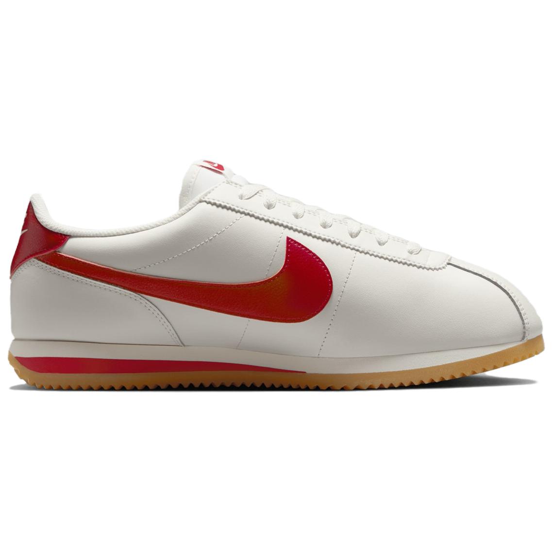 Nike Cortez Leather Sail Gum Yellow University Red