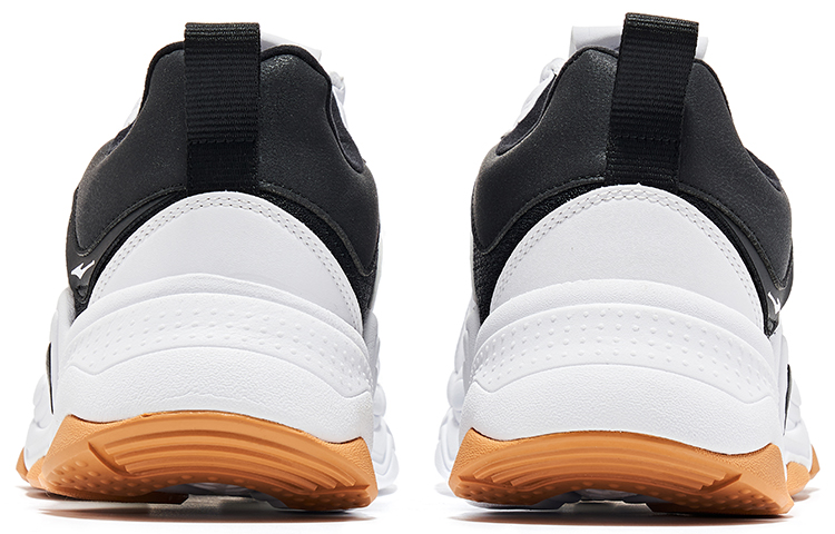Erke Cushioning Abrasion Resistant Low top Running Shoes Men’s White Black