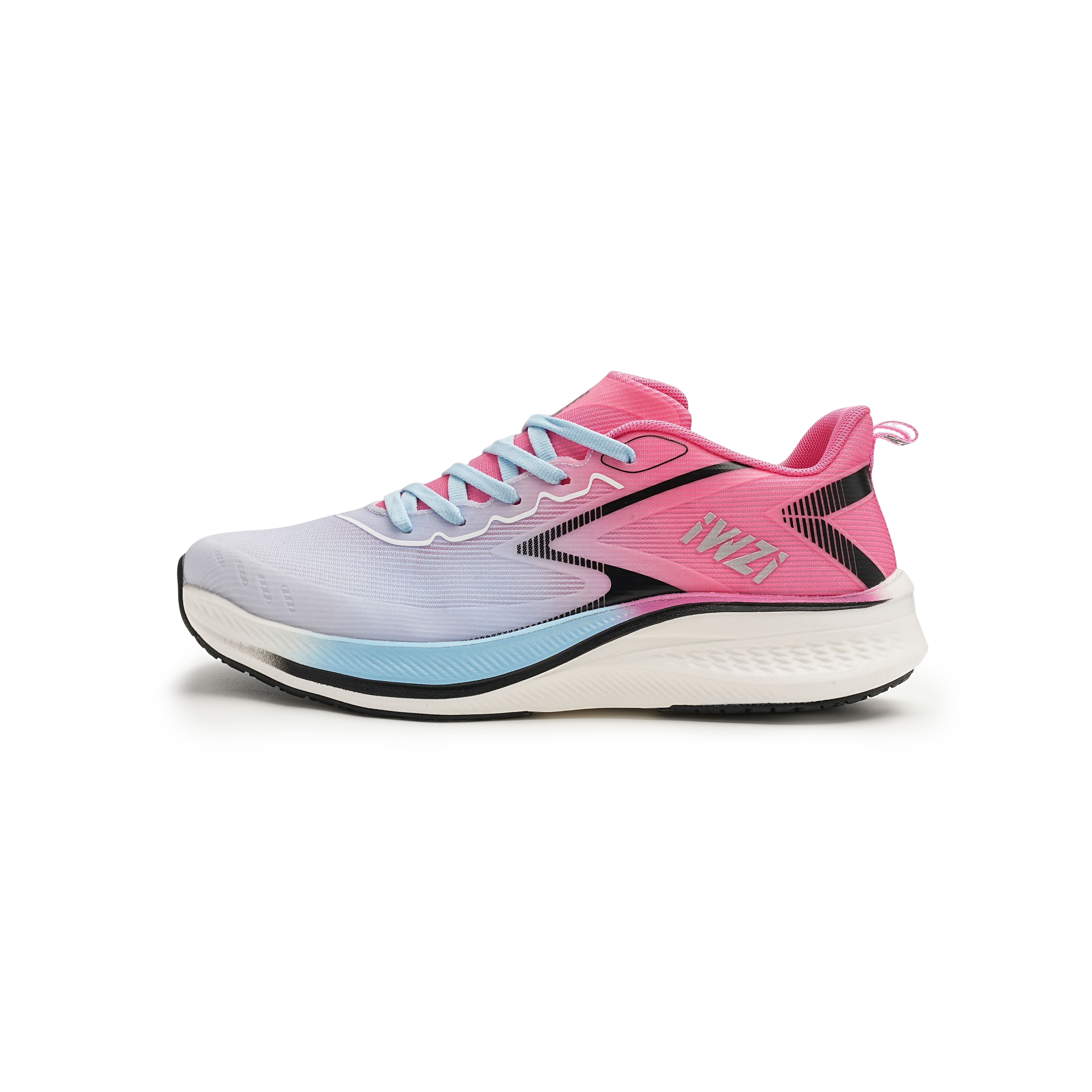 IWZI Slip Resistant Abrasion Resistant Low top Running Shoes Unisex Violet Blue Powder