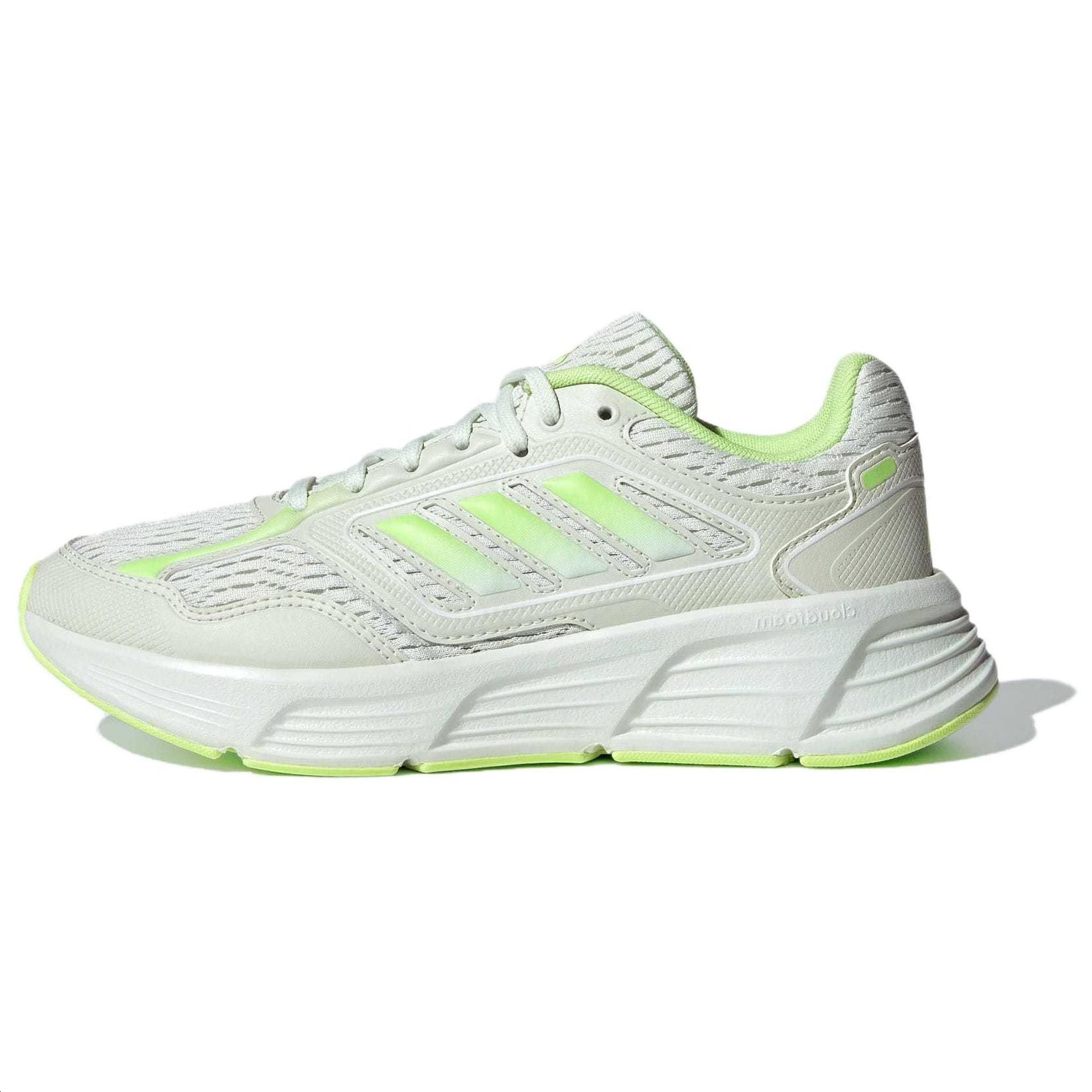 Adidas Galaxy Star M Fabric Slip Resistant Abrasion Resistant Low top Training Running Shoes Women's Beige Gray Green