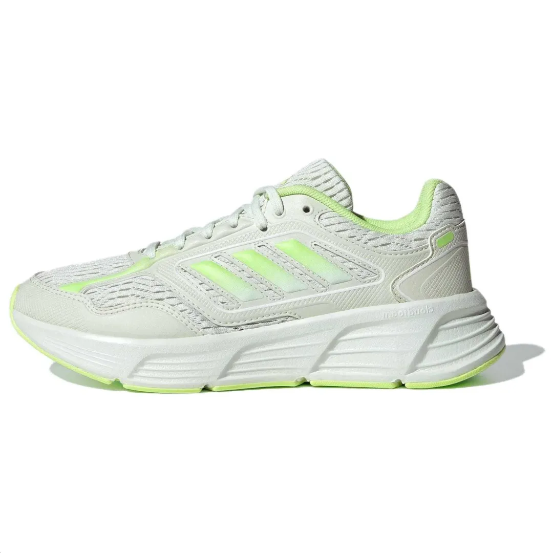 Adidas Galaxy Star M Fabric Slip Resistant Abrasion Resistant Low top Training Running Shoes Women's Beige Gray Green