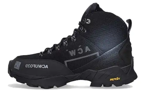 ROA Logo-print Mesh High-top Sneakers