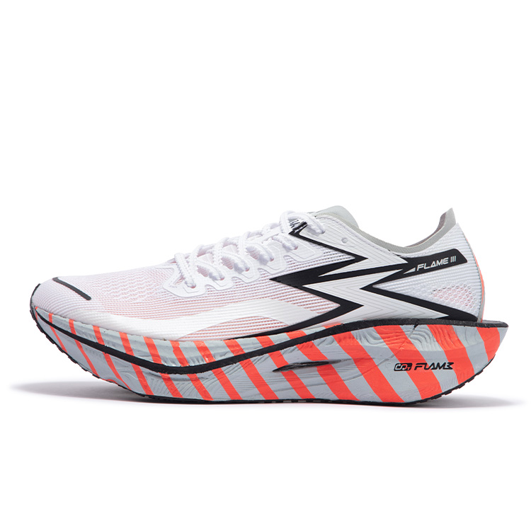 361° Flame 3 Low top Marathon Sprint Racing Running Shoes Unisex Neon Red Orange