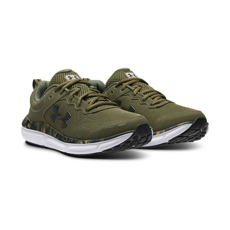 Under Armour Charged Assert 10 Mesh Low top Long Distance Running Sprint Running Shoes Men’s Green