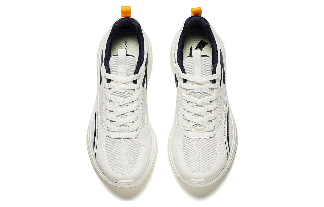 Anta Lightweight Abrasion Resistant Low top Running Shoes Men’s White Black
