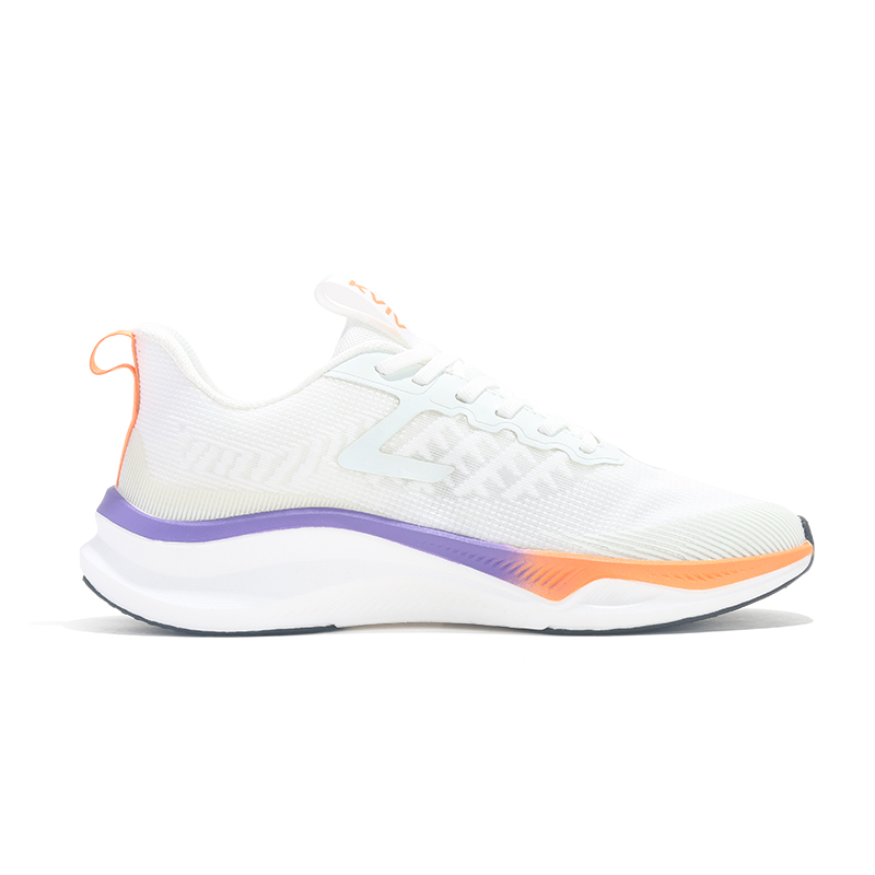 KVIV Cushioning Slip Resistant Abrasion Resistant Breathable Coverage Low top Running Shoes Unisex White