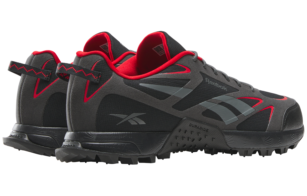 Reebok Slip Resistant Abrasion Resistant Low top Running Shoes Unisex Black/Red