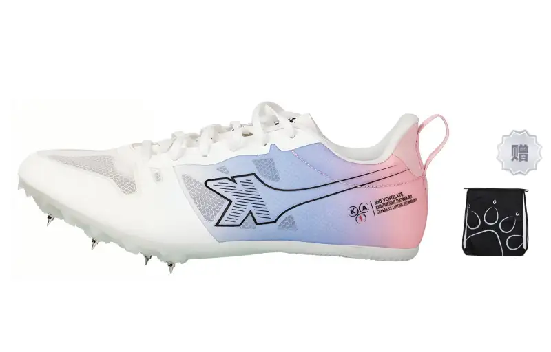 KELME Cushioning Slip Resistant Abrasion Resistant Breathable Low top Training Running Shoes Unisex White Pink