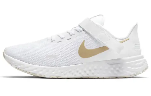Nike Revolution 5 FlyEase White/Golden Women's