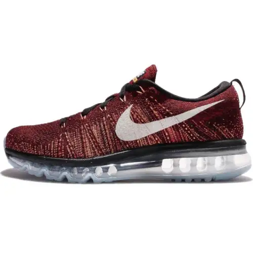 Nike Air Max Flyknit Abrasion Resistant Low top Running Shoes Men's Black