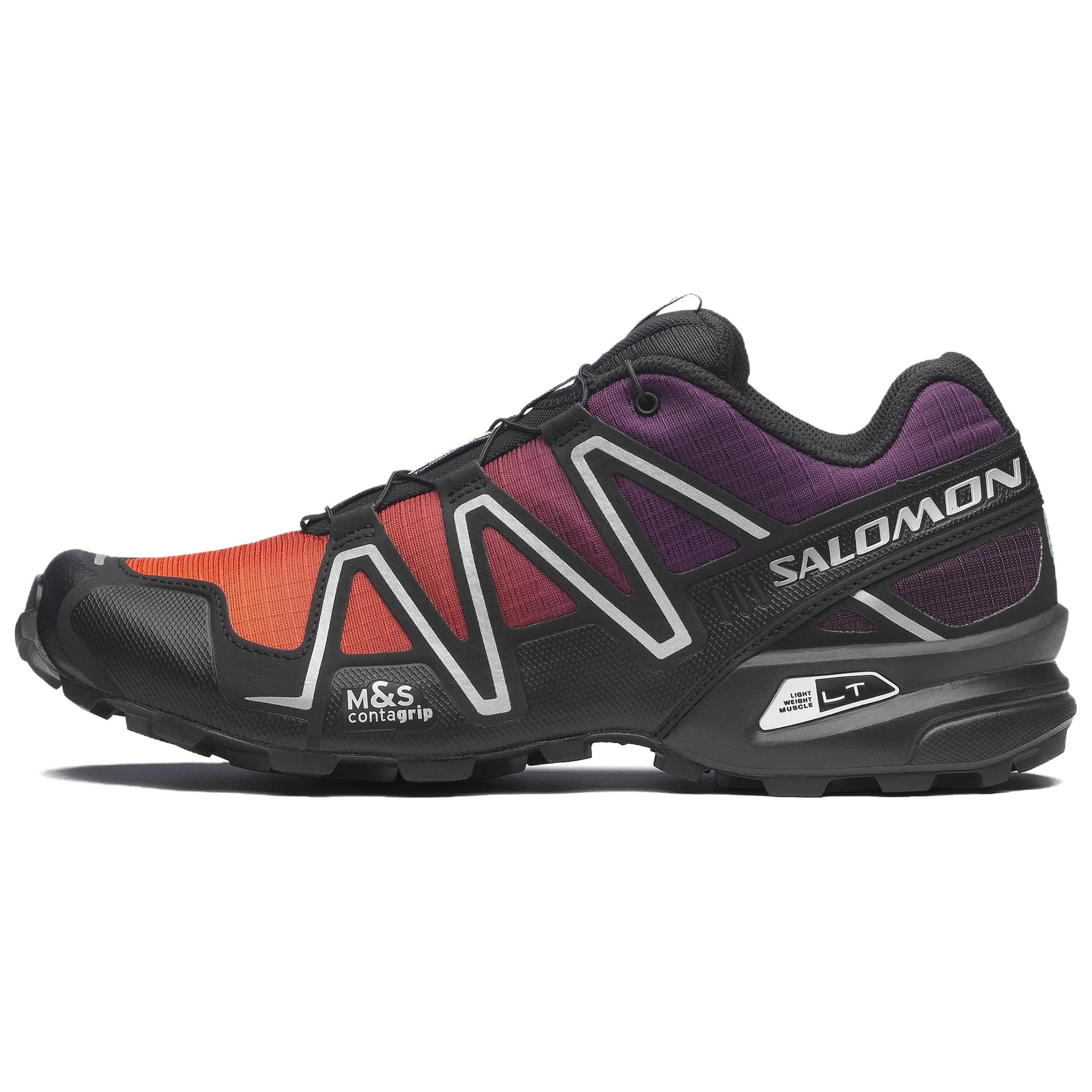 SALOMON Speedcross 3 Rubber/Lightweight Muscle/Rubber Running Shoes Unisex Black Orange