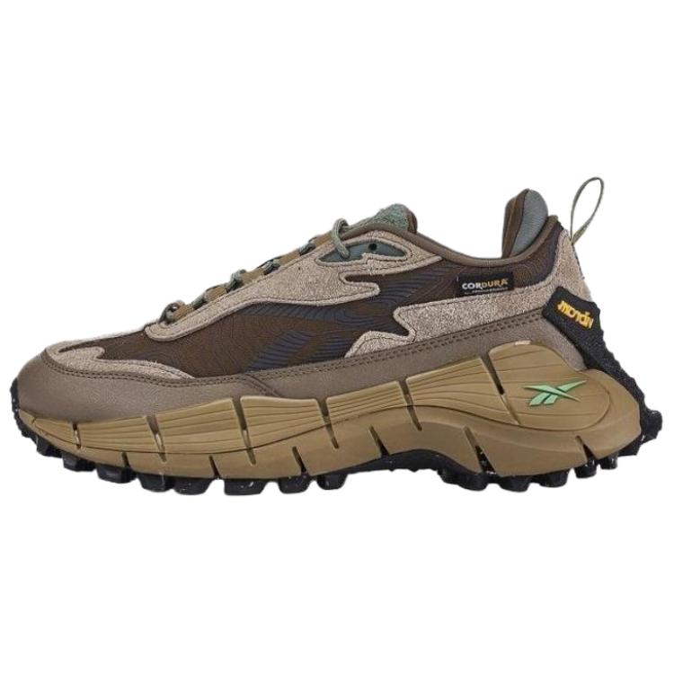 Reebok ZIG KINETICA 2.5 EDGE Outdoor sports trendy fashionable comfortable non-slip wear-resistant low-top running shoes for men and women brown