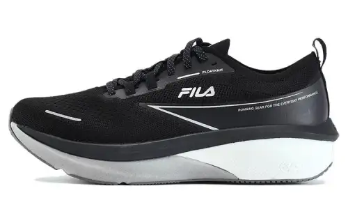 FILA 3APANTHER Rebound Textile, Synthetic Leather Cushioning Lightweight Low top Running Shoes Men's Caviar Gray