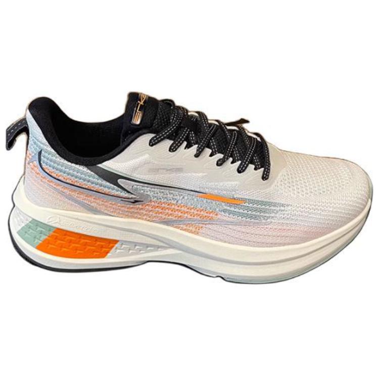 Erke Comfortable Abrasion Resistant Low top Running Shoes Men’s Gray Orange
