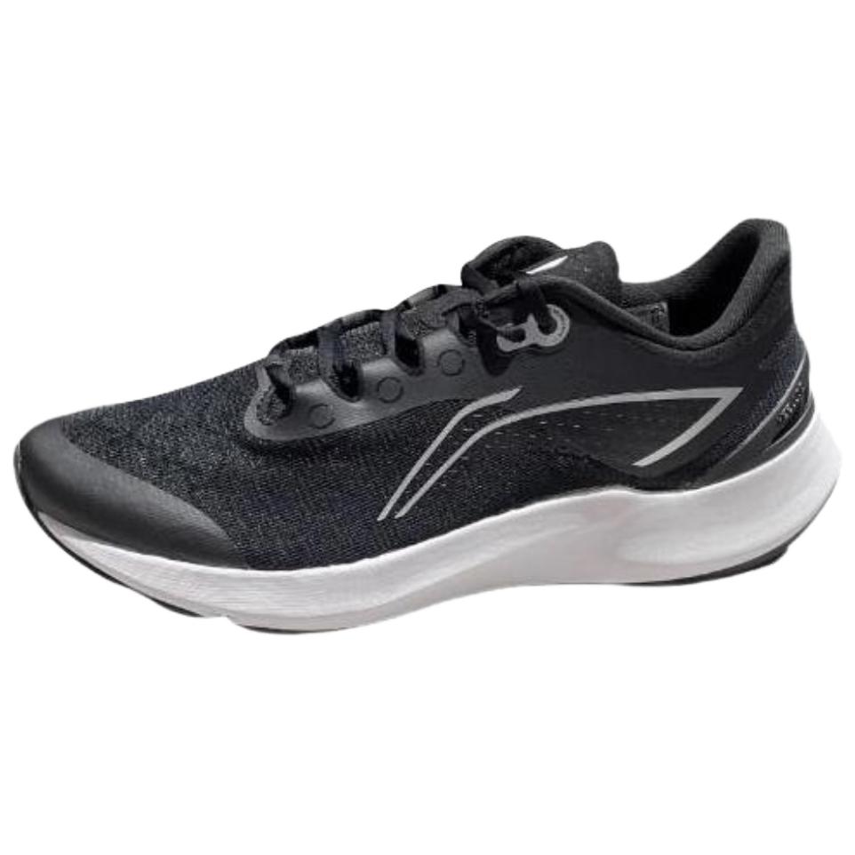 Li Ning Cushioning, Wear Resistant Low top Casual Running Shoes Men’s Black White