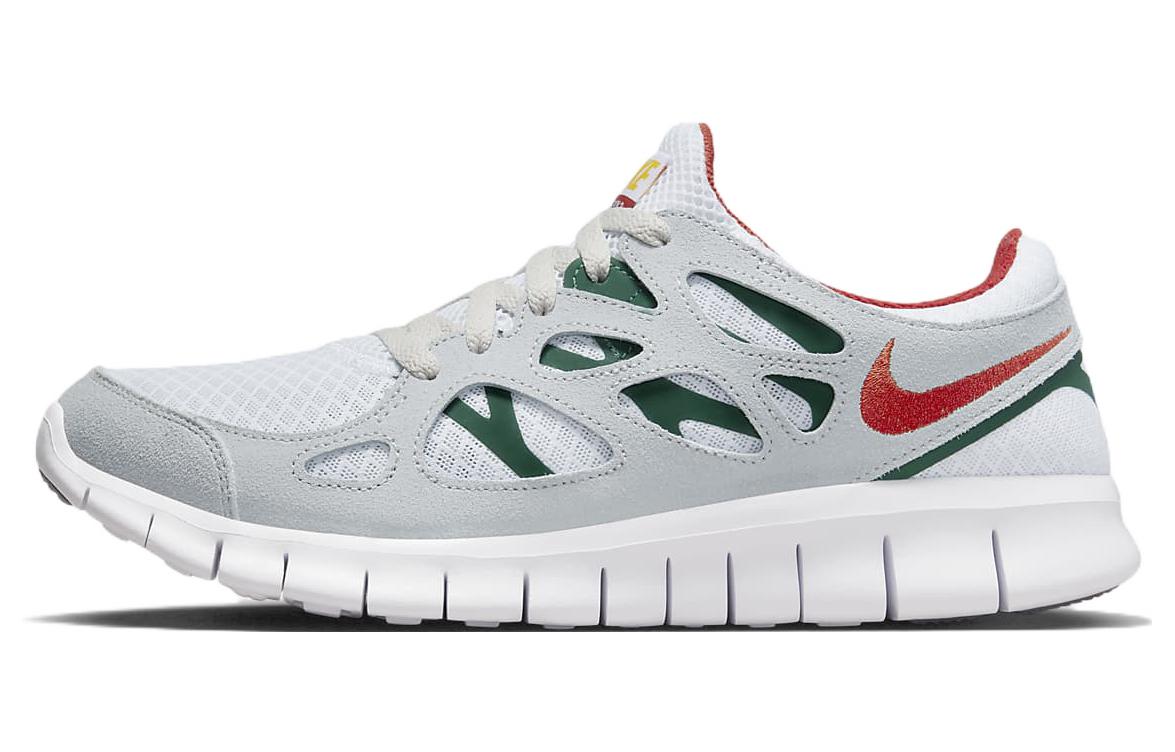 Мужские кроссовки Nike Nike Free Run 2.0 (бело-зеленые)
