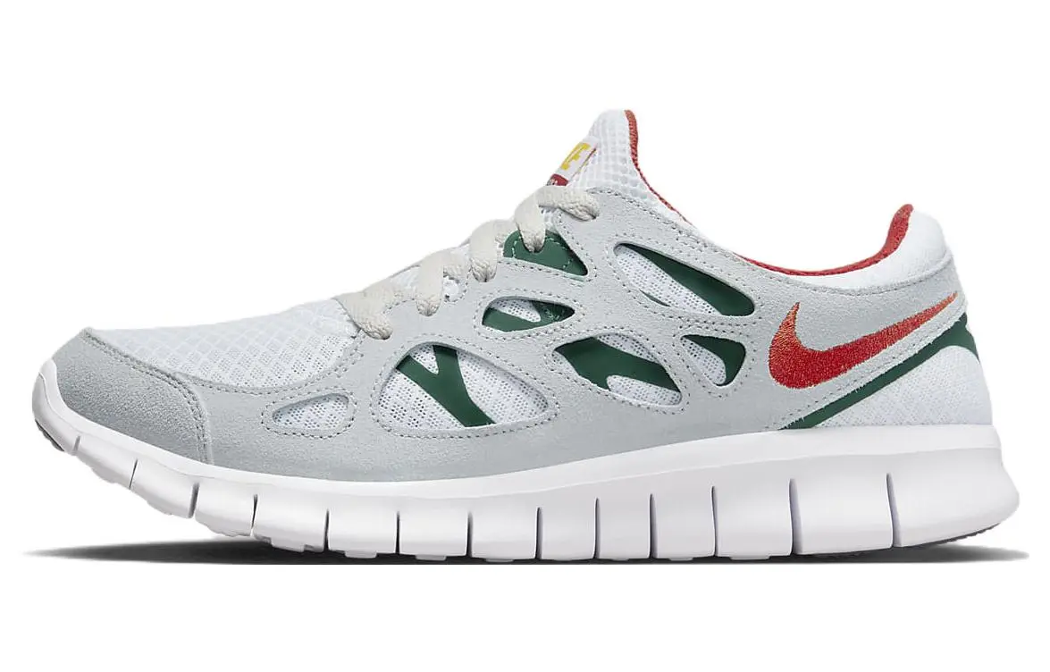 Nike Free Run 2 Grey Cinnabar Gorge Green