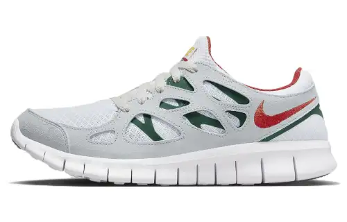 Nike Free Run 2 Grey Cinnabar Gorge Green