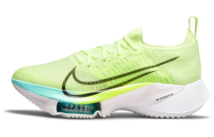 Nike Air Zoom Tempo Next% Flyknit Volt Light Blue Women's