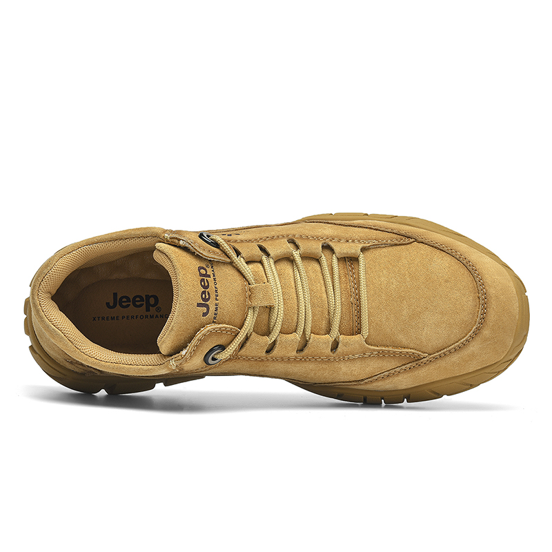 Jeep Mid top Outdoor Shoes Unisex Camel