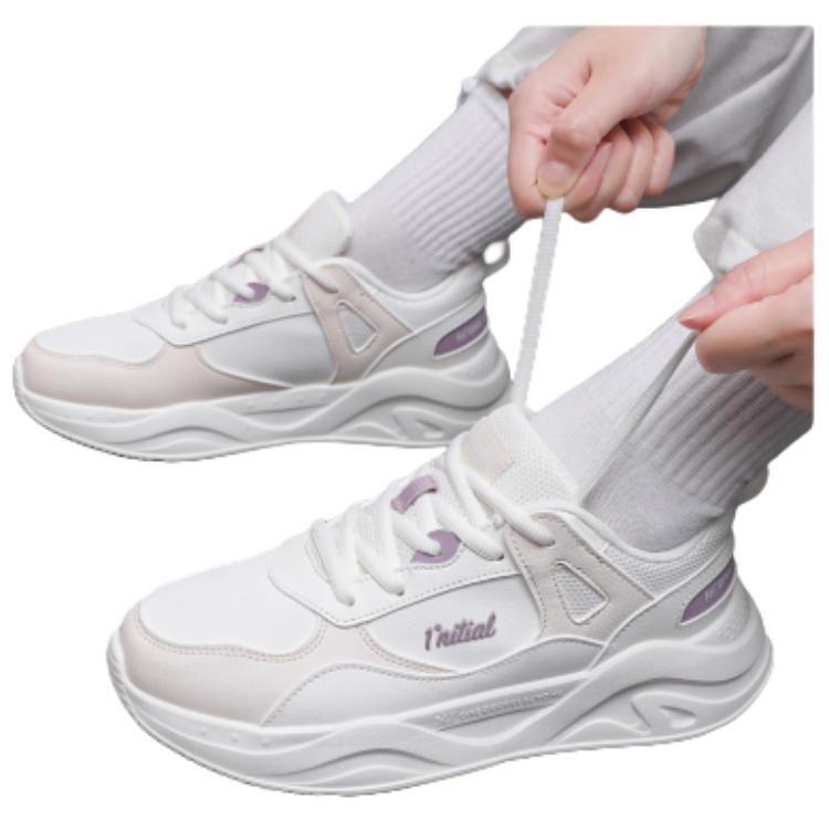 361° Cushioning Breathable Low top Casual Running Shoes Women’s White Pink Purple
