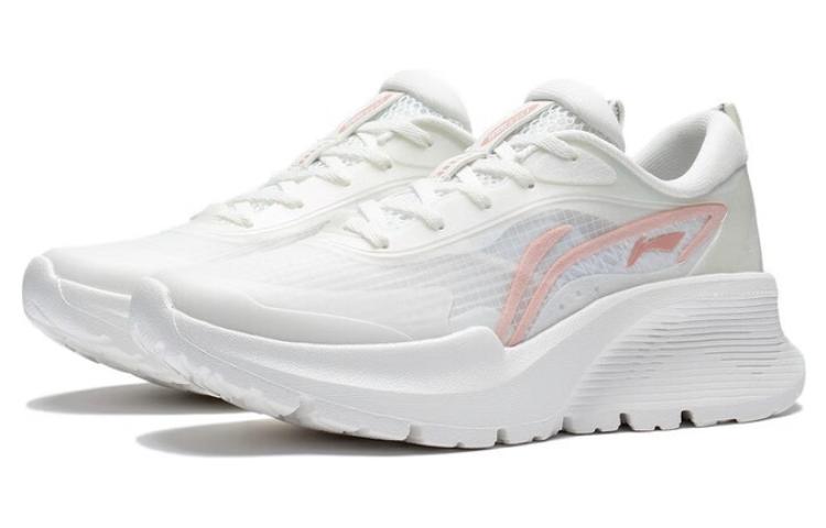 Li Ning EazGo Easy Soft Abrasion Resistant Breathable Low top Running Shoes Women’s White