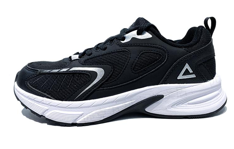 PEAK Slip Resistant Abrasion Resistant Low top Running Shoes Men’s Black