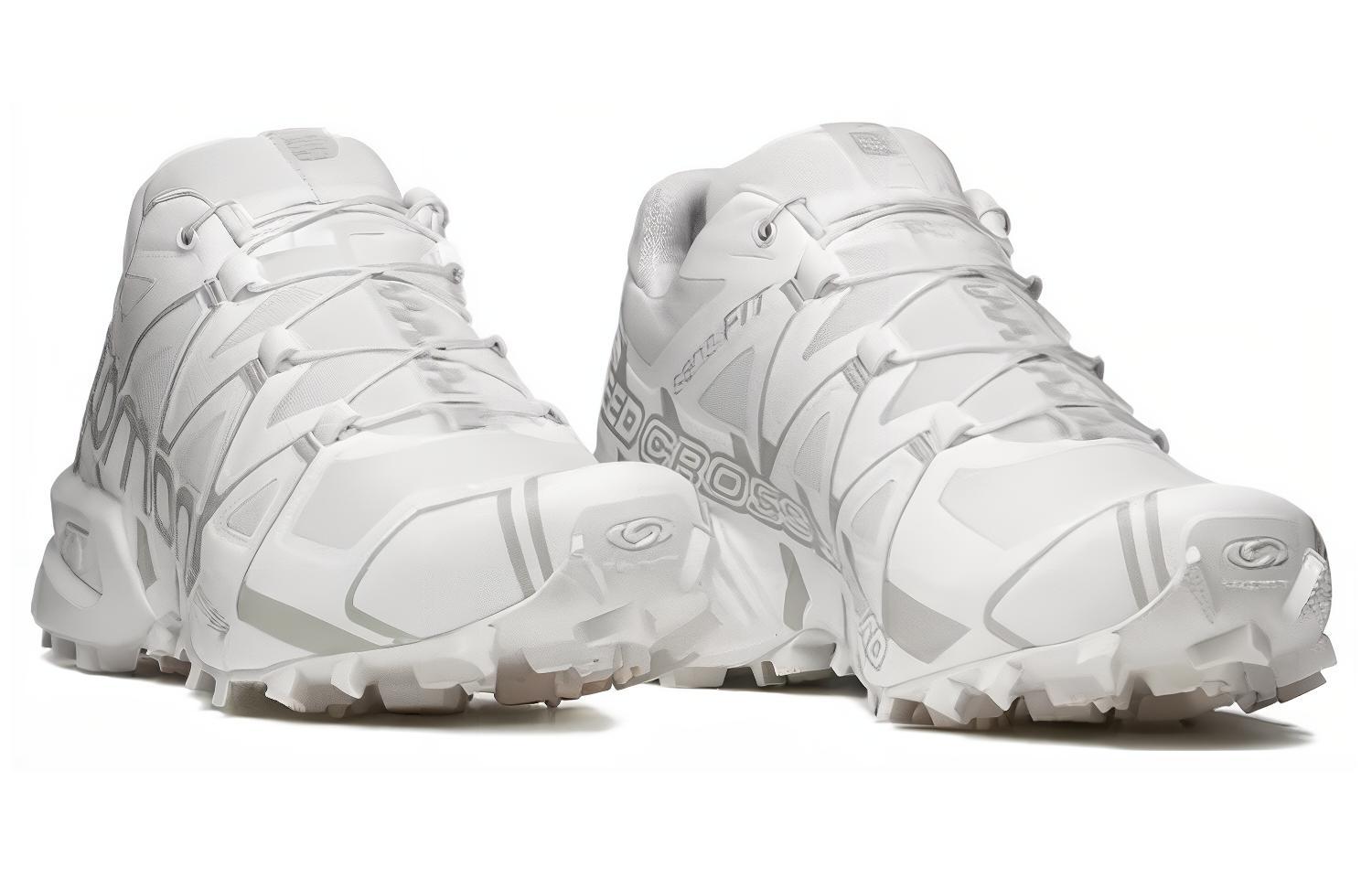 SALOMON CROSS Cushioning Low top Outdoor Shoes Unisex Silver White