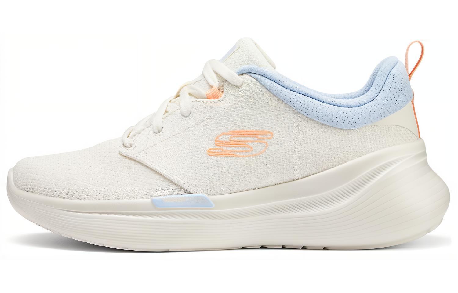 Skechers Vapor Foam Comfortable Abrasion Resistant Low top Running Shoes Women’s White Blue Orange