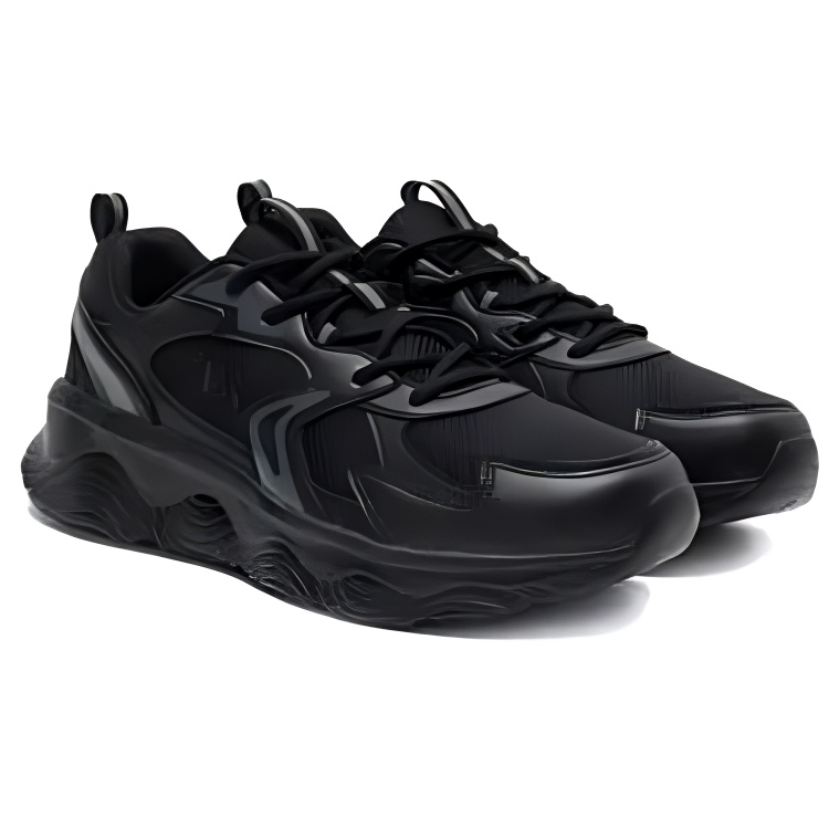 361° Slip Resistant, Abrasion Resistant, Lightweight Low top Sprint Running Shoes Men’s Black Gray