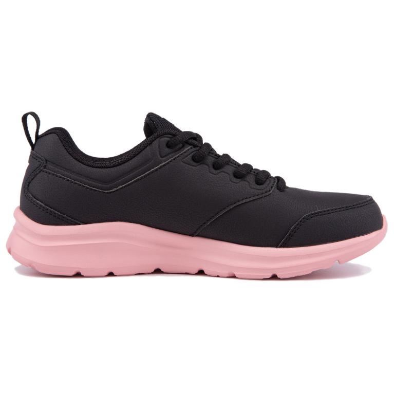 XTEP Cushioning Slip Resistant Abrasion Resistant Low top Casual Running Shoes Women’s Black Pink Red