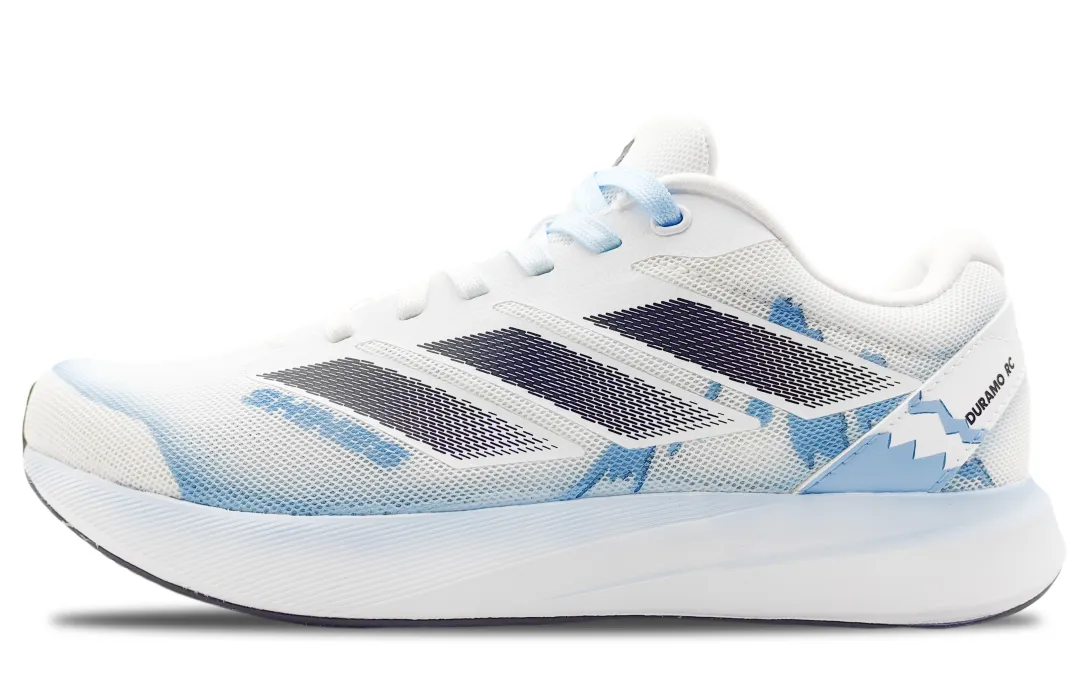 Adidas Duramo RC Cushioning Slip Resistant Abrasion Resistant Low top Training Running Shoes Unisex White Blue