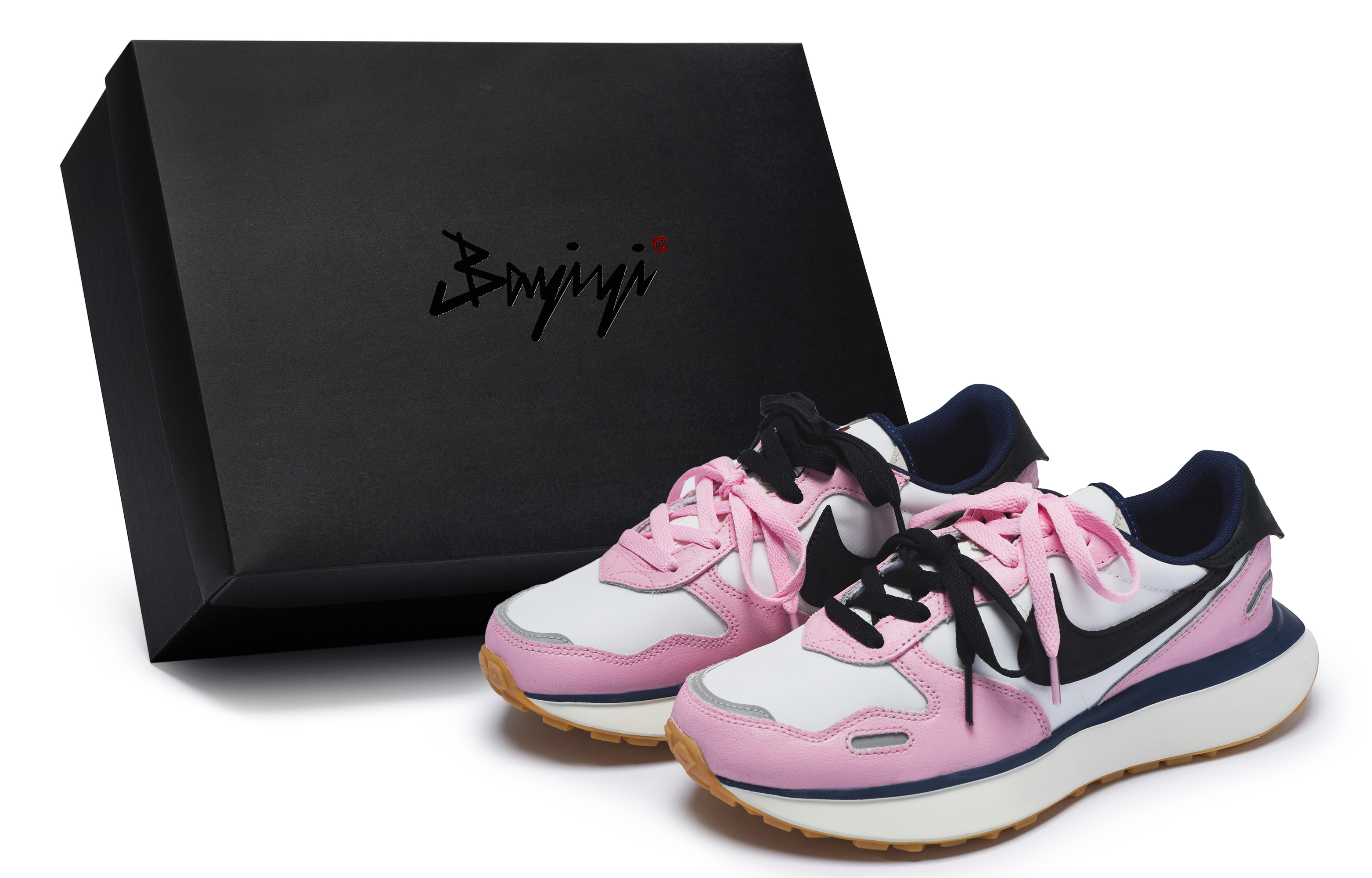 Nike Phoenix Waffle Low top Running Shoes Women’s Pink White Black