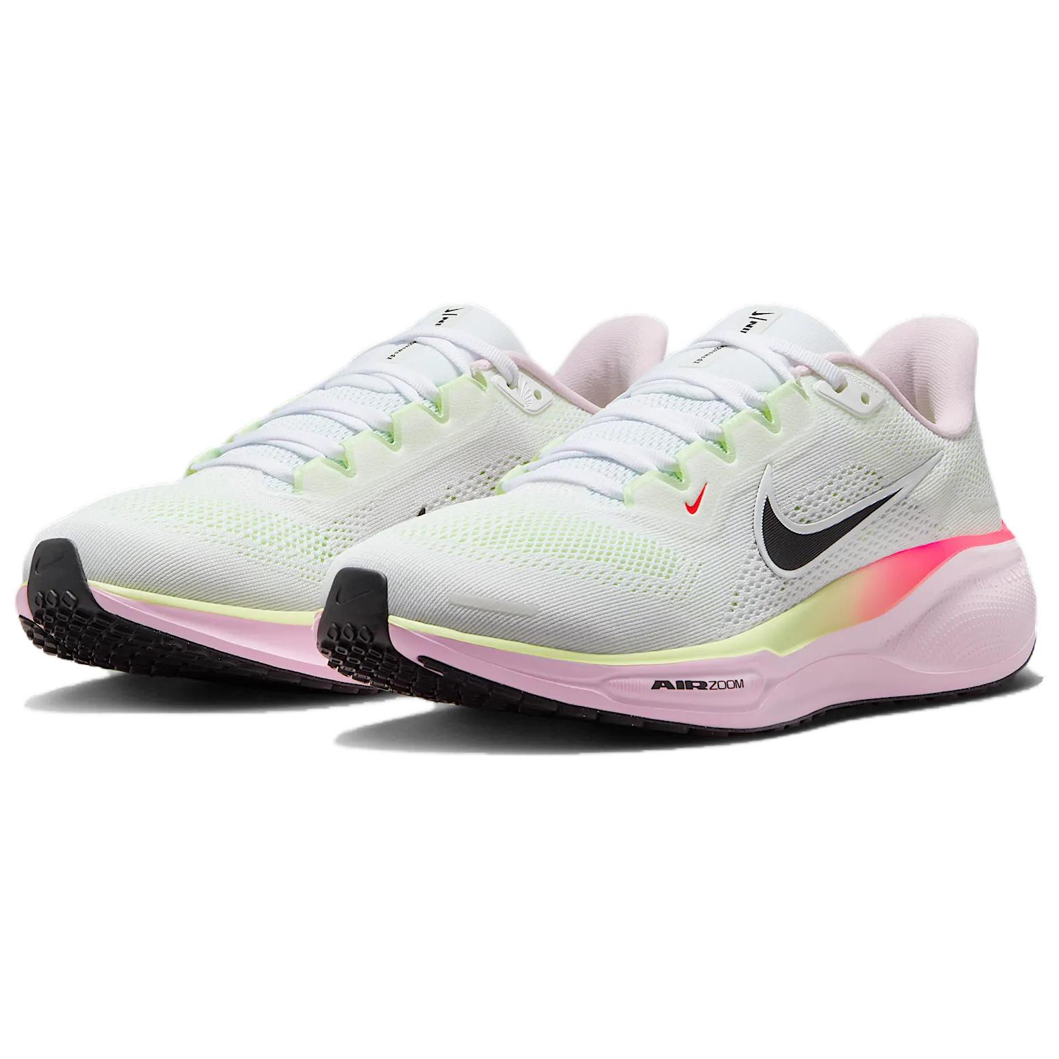 Nike Air Zoom Pegasus 41 White Pink Foam Bright Crimson Black Women’s