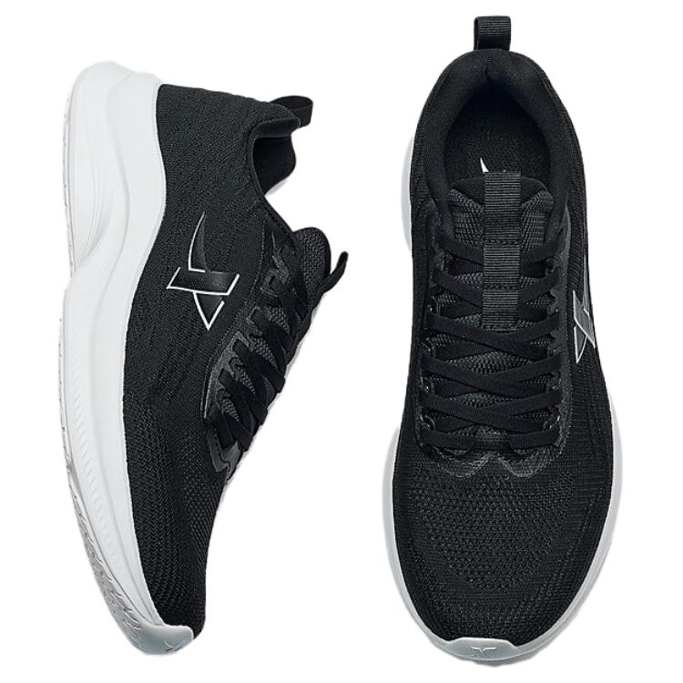 XTEP Breathable And Resilient Low top Running Shoes Men’s Black White