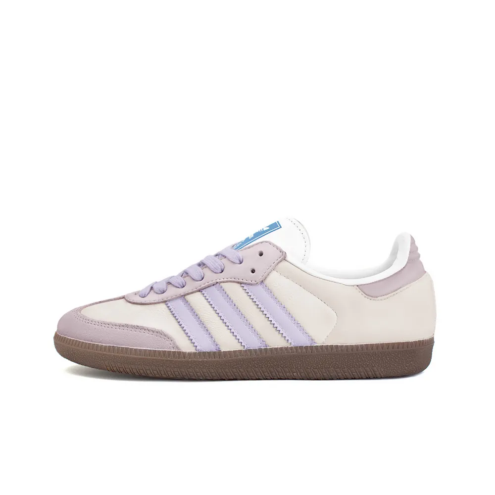 Adidas Originals SAMBA OG Abrasion Resistant Slip Resistant Low top Skateboard Shoes Unisex Pink Purple