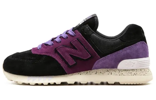 New Balance NB 574 texture low-top marathon running shoes for men and women, purple