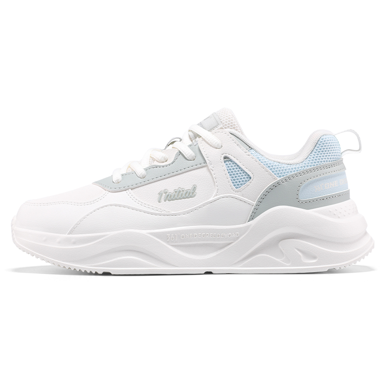 361° Abrasion Resistant, Breathable, Lightweight Low top Running Shoes Women’s White Blue