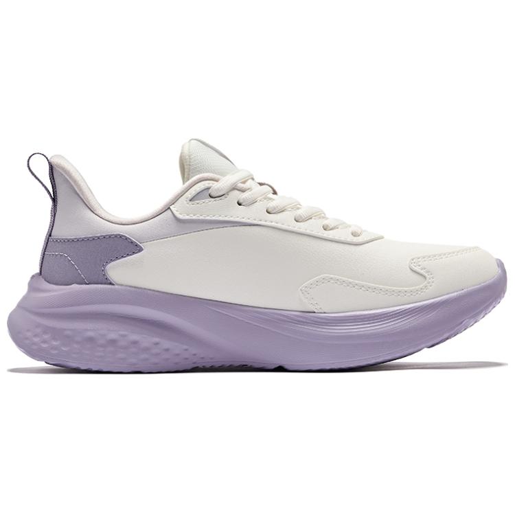 Erke Elegant Ride Cushioning Slip Resistant Waterproof Low top Running Shoes Women’s Microcrystal White Mineral Purple