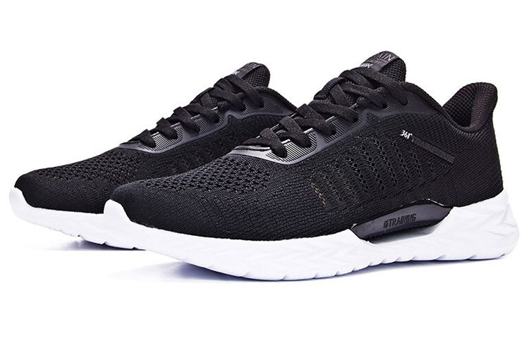 361° Mesh, Textile Cushioning Slip Resistant Lightweight Low top Running Shoes Women’s Black White