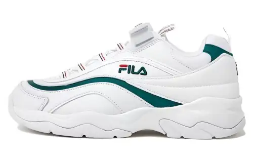 FILA Ray Cushioning Lightweight Low top Running Shoes Unisex White