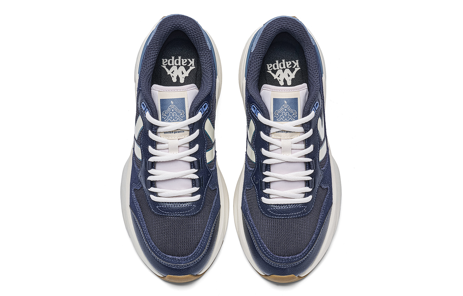 Kappa Slip Resistant Abrasion Resistant Low top Running Shoes Unisex Blue White